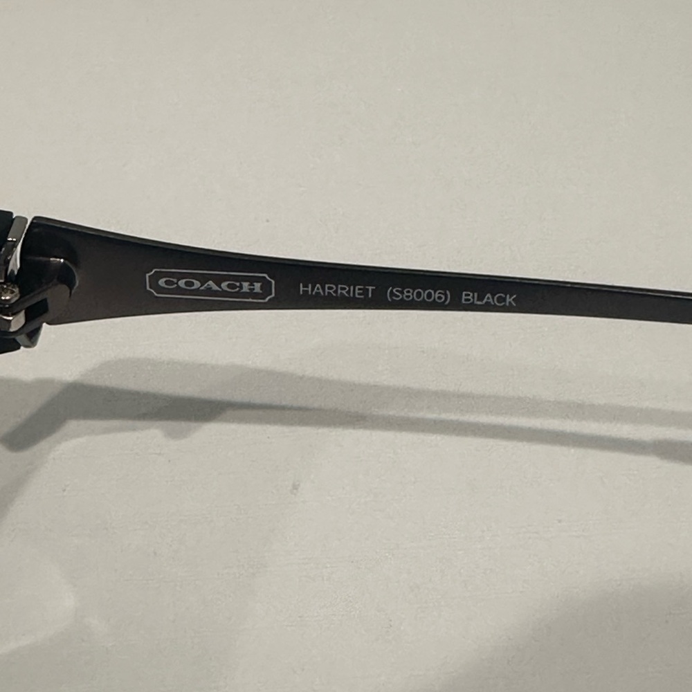 Coach Harriet (S8006h Black Sunglasses with Original Case - Picture 6 of 6